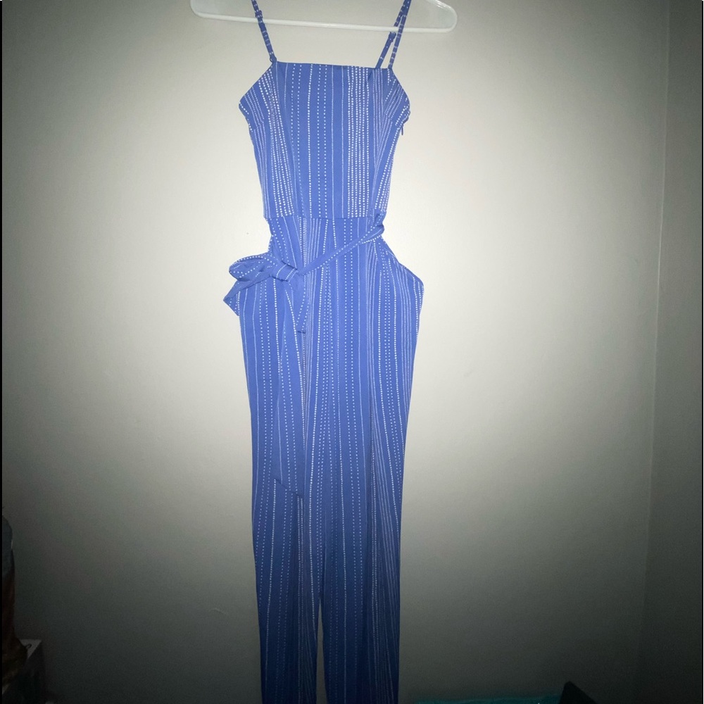 Blue jumpsuit